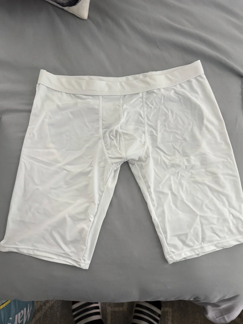 JJ Malibu Open Back Boxer Briefs NWOT Size M White & Orange Bundle